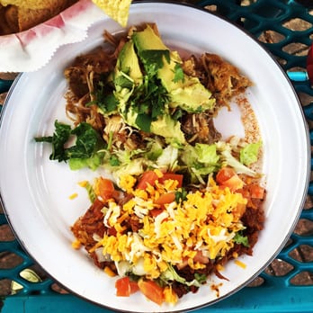 Mi Madre's Restaurant - My 2 tacos sans tortilla. The one on the bottom was great, the one on the top - less so. - Tex-Mex Near Me - Austin, Texas