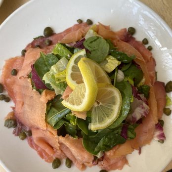 Fiero Caffe - Beautiful fresh salad with smoked salmon. - Coffee & Tea Near Me - San Mateo, California Fiero Caffe - Beautiful fresh salad with smoked salmon. - Coffee & Tea Near Me - San Mateo, California