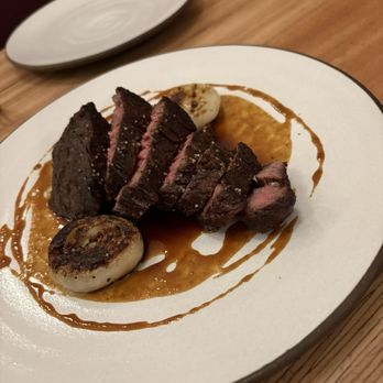 Stella - Bavette Steak with onion bbq jus - Italian Near Me - Kenwood, California Stella - Bavette Steak with onion bbq jus - Italian Near Me - Kenwood, California