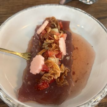 Customshop Handcrafted Food - Very flavorful tuna crudo - New American Near Me - Charlotte, North Carolina