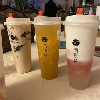 HA Tea Handmade - B1. Taiwanese Milk Tea with Grass Jelly G9. Passion-Fruit Pineapple Green Tea  F1. Lychee & Dragon Fruit Smoothie with Cheese Creama - Juice Bars & Smoothies Near Me - Millbrae, California