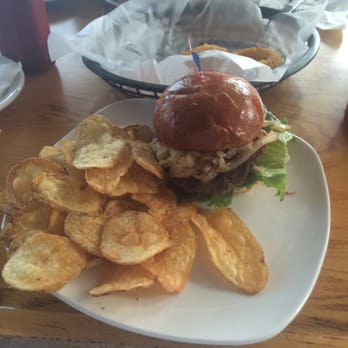 ROC's Firehouse Grille - Assistant Chief Burger , it is plain just like the menu stated no seasoning on the beef patty?  Just ok nothing to write home about! - American Near Me - Palm Desert, California