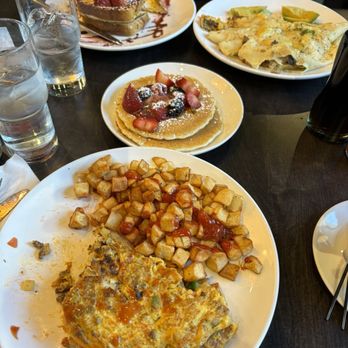 The Hudson Cafe - Chorizo omelette; very berry pancakes - Breakfast & Brunch Near Me - Troy, Michigan