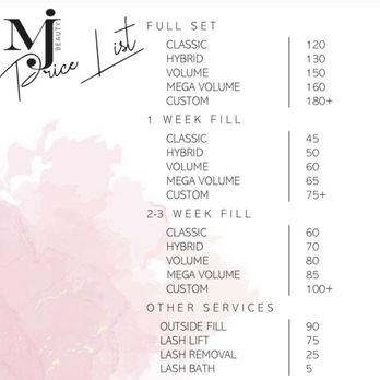 MjBeauty - Price list - Eyelash Service Near Me - San Dimas, California MjBeauty - Price list - Eyelash Service Near Me - San Dimas, California