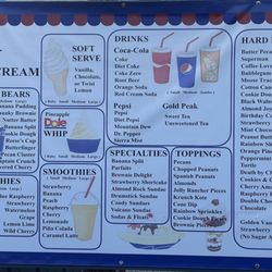 Kelly's Ice Cream - Menu
