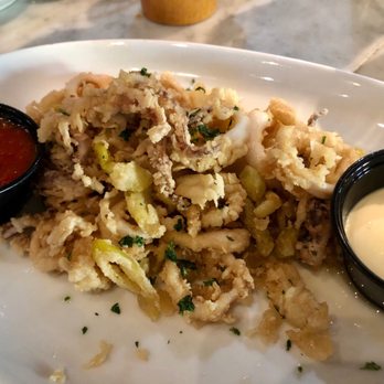 Brio Italian Grille - Calamari. Only the marinara sauce and mayonnaise had any flavor. - Italian Near Me - Gilbert, Arizona