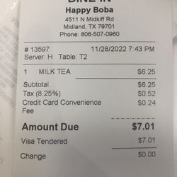 Happy Boba - Milk tea with boba