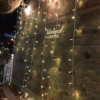 Intentional Coffee - Patio lighting - Coffee & Tea Near Me - Fullerton, California Intentional Coffee - Patio lighting - Coffee & Tea Near Me - Fullerton, California