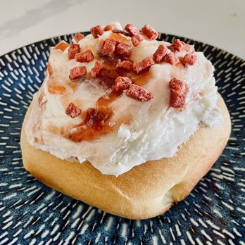 Sunshine Baker - Strawberry Cinnamon Rolls - Desserts Near Me