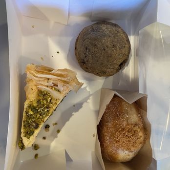 Paul And Jack Bakery - Baklava cheesecake, Oreo Brookie and Dulce de leche bombolina. All were to die for. - Bakeries Near Me - Raleigh, North Carolina Paul And Jack Bakery - Baklava cheesecake, Oreo Brookie and Dulce de leche bombolina. All were to die for. - Bakeries Near Me - Raleigh, North Carolina