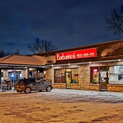 Barbarino's - Here you see Barbarino's at night dusted in snow and, yes, it was very cold outside!