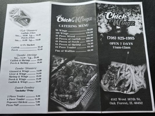 Menu photo 2 Chick N Wingz Oak Forest, IL