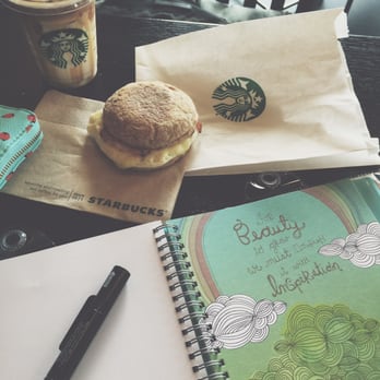 Starbucks - I'm back for the Turkey Egg and Caramel Macchiato - Coffee & Tea Near Me - Houston, Texas