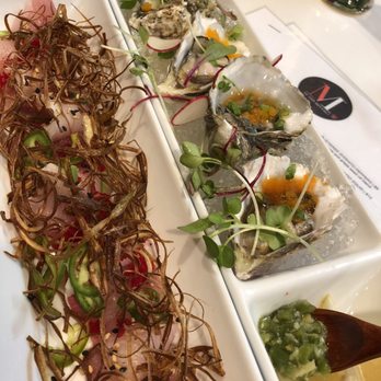M Sushi Bistro - Hamachi Crudo and fresh Oysters - Sushi Bars Near Me - Lodi, California M Sushi Bistro - Hamachi Crudo and fresh Oysters - Sushi Bars Near Me - Lodi, California