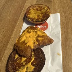 McDonald's - Asked for extra pickle... got none and a burnt bun.