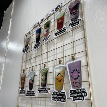 ICED t-house - a display of various drinks - Bubble Tea Near Me - Highland, California ICED t-house - a display of various drinks - Bubble Tea Near Me - Highland, California