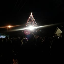 Lighting of America's Tallest Living Christmas Tree