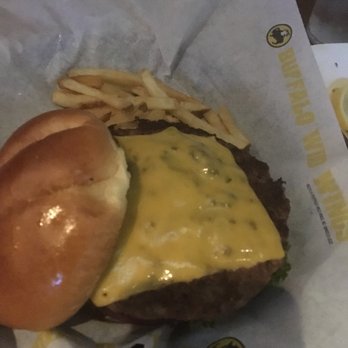 Buffalo Wild Wings - 5$ happy hour cheeseburger but ate half the fries before I took photo. - American Near Me - Goodyear, Arizona
