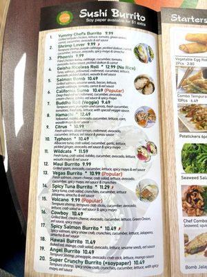 Menu photo 6 Sushi Burrito Layton, UT Menu photo 6 Sushi Burrito Layton, UT