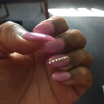 Diamond Nails and Spa - Full set with gel polish and rhinestone application. You must try this place! They're amazing!!!! - Nail Salons Near Me - Stoughton, Massachusetts Diamond Nails and Spa - Full set with gel polish and rhinestone application. You must try this place! They're amazing!!!! - Nail Salons Near Me - Stoughton, Massachusetts