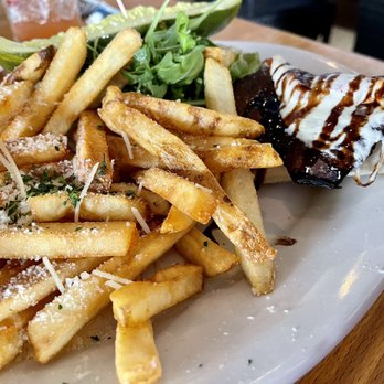 Sailor's Return Restaurant - Portobello Sandwich with truffle fries - Seafood Near Me - Stuart, Florida