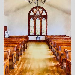 Pleasant Hill Chapel - 100 year old stained glass window