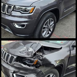 K & E Auto Body & Collision Center - Below is the accident and the top is after it was fixed by NO LIMIT AUTOBODY in Queen village.