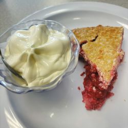 Better Days Diner - Spring Hill - Cherry pie with a side of ice cream.