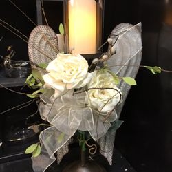 Vintage & Vines - Angel wings funeral tribute