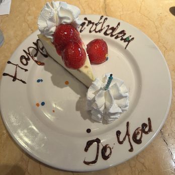 The Cheesecake Factory - Birthday Fresh strawberry cheesecake - Desserts Near Me - Glendale, California The Cheesecake Factory - Birthday Fresh strawberry cheesecake - Desserts Near Me - Glendale, California