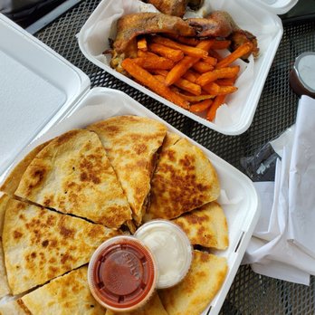 One & Only BBQ - bbq quesidilla,  smoked wings, sweet potato fries - Barbeque Near Me - Memphis, Tennessee