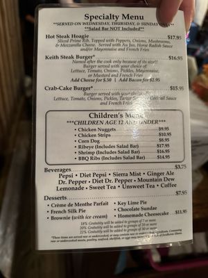 Menu photo 3 New London Steak House Forest, VA