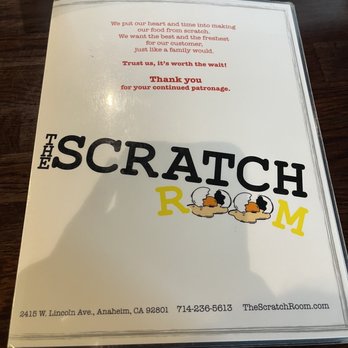 The Scratch Room - Breakfast & Brunch Near Me - Anaheim, California The Scratch Room - Breakfast & Brunch Near Me - Anaheim, California