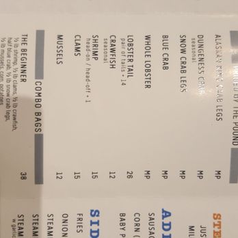 Lobster & Pho - Menu page 2 - Seafood Near Me - Independence, Ohio