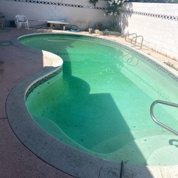 Swimming Clean Pool Service - Before - Pool Cleaners Near Me