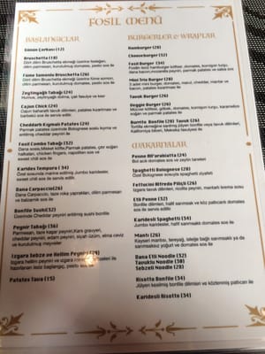 Menu photo 2 Fosil Istanbul, 34