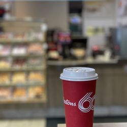 Tim Hortons - My not so free birthday drink, Large Steep Tea Dbl Dbl. $2.40