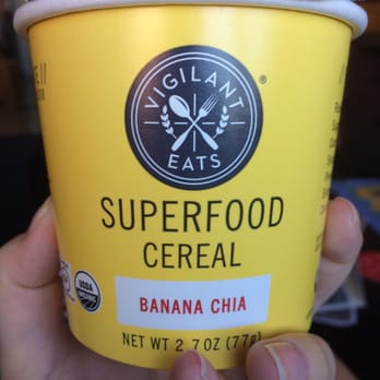 Vigilant Eats - a person holding a cup of banana chia - Specialty Food Near Me Vigilant Eats - a person holding a cup of banana chia - Specialty Food Near Me