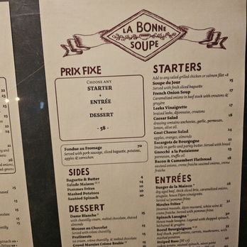 La Bonne Soupe - Menu March 2025 - French Near Me - New York, New York La Bonne Soupe - Menu March 2025 - French Near Me - New York, New York