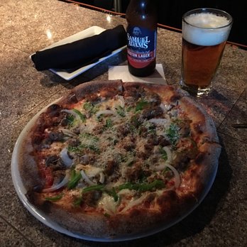 Positano's - Sausage, pepper (green), and onion (white) pizza. How will it compare to Wooster St, New Haven, CT? - Italian Near Me - Palm Harbor, Florida Positano's - Sausage, pepper (green), and onion (white) pizza. How will it compare to Wooster St, New Haven, CT? - Italian Near Me - Palm Harbor, Florida