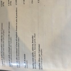 Osteria del Cacciatore - Menu 5