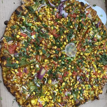 Curry Pizza House - Burnt pizza - Pizza Near Me - Dublin, California
