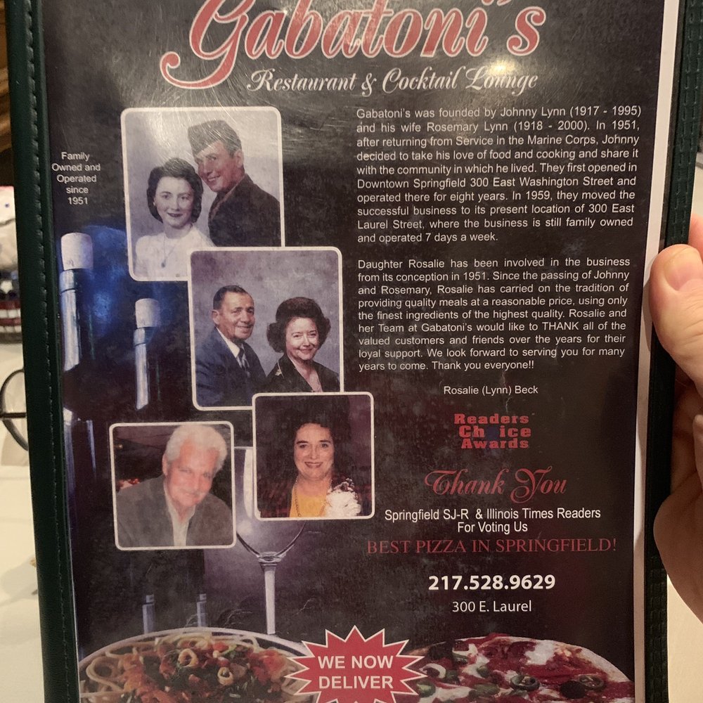 Gabatoni's Italian Restaurant - Pizza Near Me - Springfield, Illinois
