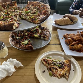 Falcone's Large, Italian Delight small, Philly Cheese Steak Sandwich, Chicken Wings (12) Buffalo.