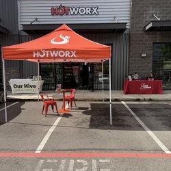 Front sign, next to woods coffee