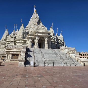 BAPS Swaminarayan Akshardham - Outside - Hindu Temples Near Me - Robbinsville, New Jersey