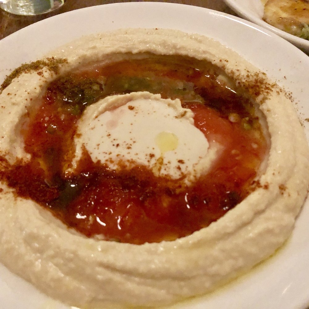 Kubeh - Hummus with Tahini and Chili Oil - Middle Eastern Near Me - New York, New York Kubeh - Hummus with Tahini and Chili Oil - Middle Eastern Near Me - New York, New York
