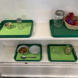 Practical life shelves