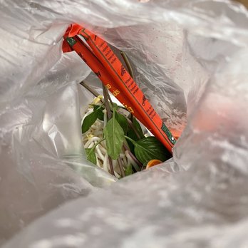 Pho 75 - Bean sprouts, peppers, herbs, chopsticks and sauces for 3 all in one plastic bag - Vietnamese Near Me - Arlington, Virginia Pho 75 - Bean sprouts, peppers, herbs, chopsticks and sauces for 3 all in one plastic bag - Vietnamese Near Me - Arlington, Virginia