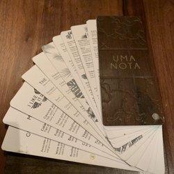 Uma Nota - Menu